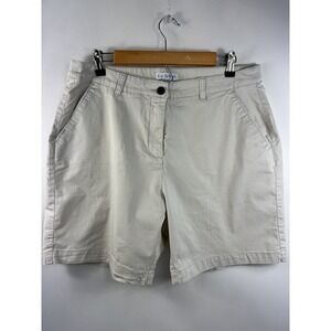 Kim Rogers Jean Shorts Women's Sz 14 Beige Stretch‎ Pockets